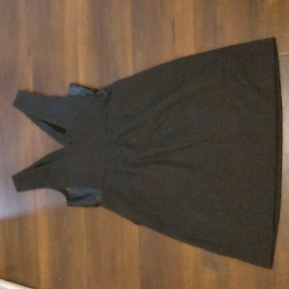 Madewell GRAY Ponte Knit Sheath Dress leather panel Jumper sz 4 Career - Picture 16 of 17